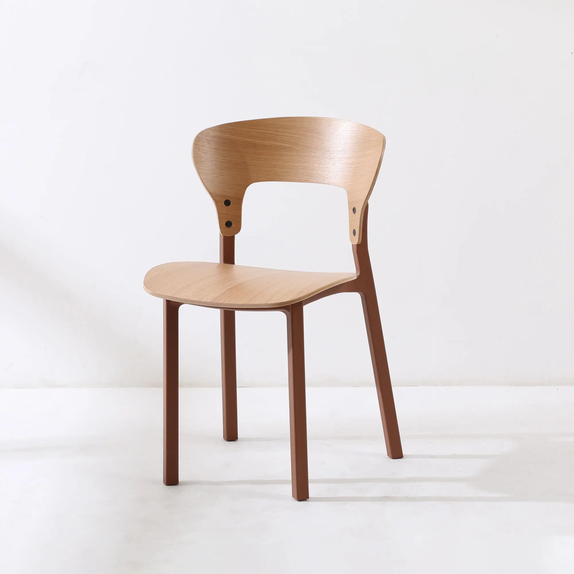 Factory Home New Arrival Modern Nordic Design Kitchen Restaurant Nature Wood Seat Timber Cafe Dining Chair