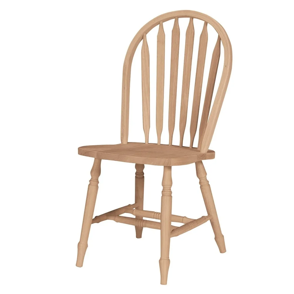 Windsor Arrowback Dining Chair Solid Parawood Indoor Furniture Fully Assembled Durable Wooden Seat Comfortable Design Classic - Image 5